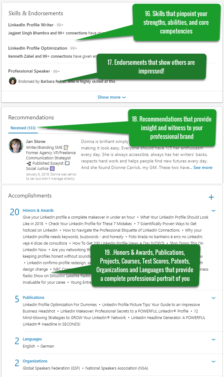 Best LinkedIn Profile Example