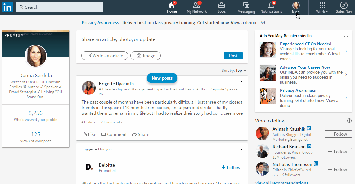 Update or Change Your LinkedIn Password