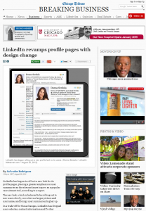 Donna Serdula's LinkedIn Makeover in the Chicago Tribune!