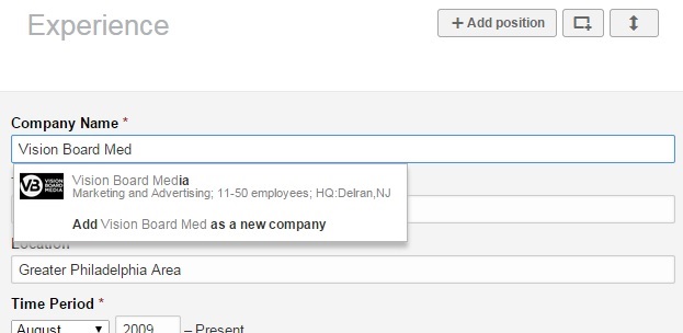 Creating Company Page