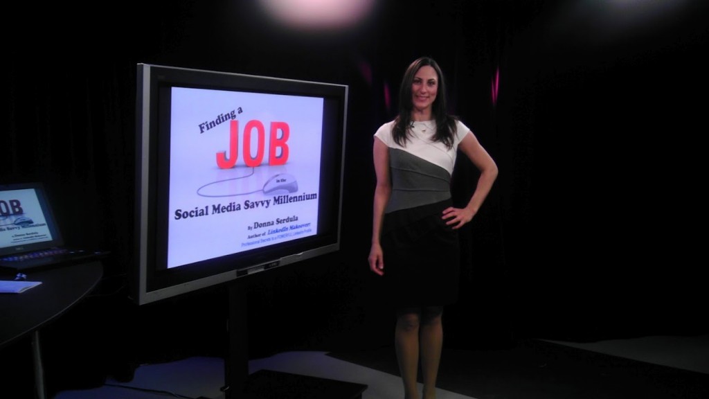 Donna Serdula presenting at NBC's Jobs Week