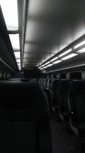 Taking the train to New York to appear on the radio show The Focus Group