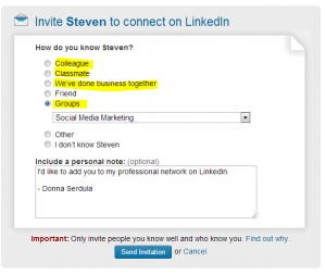 LinkedIn Connection Request