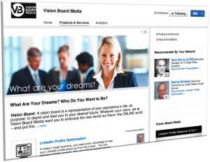 LinkedIn's Product & Services Tab