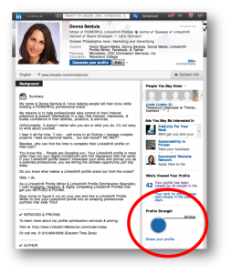 LinkedIn Profile Strength Meter