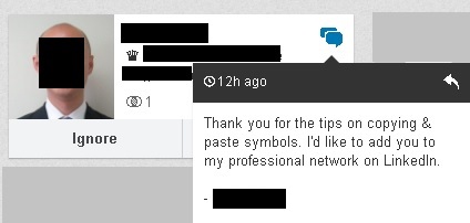 LinkedIn Pending invitation