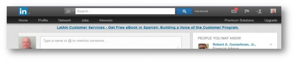 New LinkedIn Layout Navigation