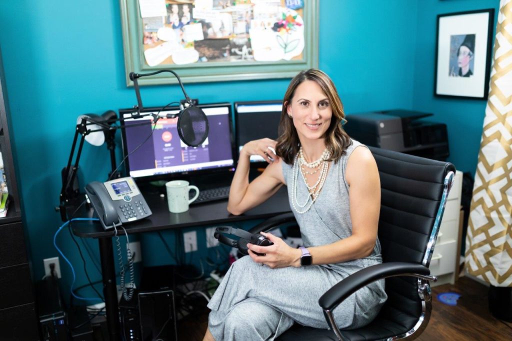 Donna Serdula at desk