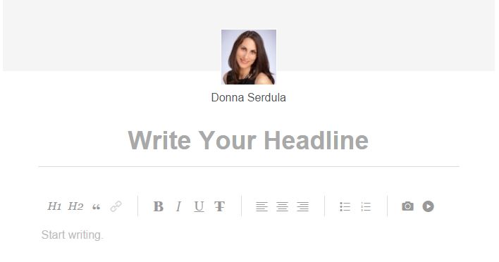 Publish a blog on LinkedIn