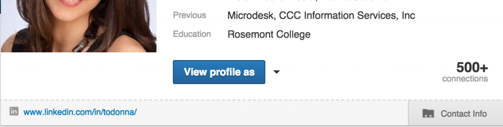 View Profile As...