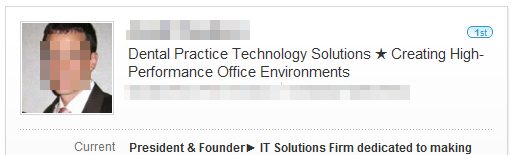 Example of a POWERFUL LinkedIn Headline