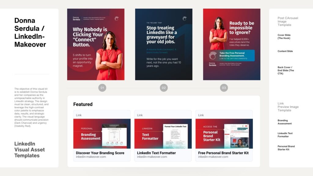 Visual Assets Preview 2 - Post Carousel + Featured Link